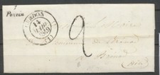 1849 lettre cursive d'occasion  Trets