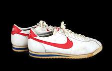Tênis Nike Cortez masculino década de 1980 modelo Forrest Gump tamanho 10 couro com Swoosh vermelho comprar usado  Enviando para Brazil