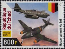 Selo de aeronave a jato Messerschmitt Me.262 Schwalbe/Swallow Segunda Guerra Mundial (2021 Chade) comprar usado  Enviando para Brazil