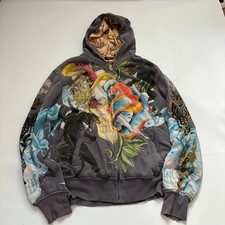 Moletom com capuz Christian Audigier preto dourado strass pantera masculino tamanho G em excelente estado usado comprar usado  Enviando para Brazil