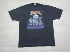 Camiseta Vintage San Diego Zoo (XL) 1990 Tigre Noturno Animal Costurado Único comprar usado  Enviando para Brazil