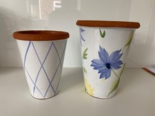 Terracotta decorated flower for sale  TAMWORTH