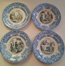Assiettes parlantes porcelaine d'occasion  La Saulce