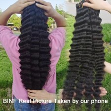 Pacotes de cabelo humano onda profunda solta 8-40" longos 40" onda de água virgem encaracolada profunda, usado comprar usado  Enviando para Brazil
