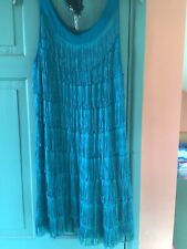 Flapper dress turquoise for sale  BRIDPORT