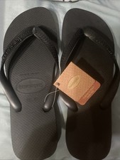 Sandálias chinelo Havaianas masculinas pretas tamanho 11/12M, usado comprar usado  Enviando para Brazil