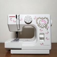 Máquina de costura compacta JUNK JANOME KT-35 Sanrio Hello Kitty 100VAC comprar usado  Enviando para Brazil