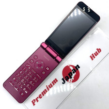 SHARP SH-N01 Czerwony AQUOS KEITAI Telefon z klapką Odblokowany bez karty SIM Japonia Prawie idealny na sprzedaż  Wysyłka do Poland