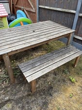 Wooden table benches for sale  WALTHAM CROSS