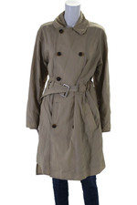 Trench corta-vento feminina New Balance com cinto peito duplo bege tamanho P comprar usado  Enviando para Brazil