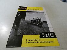 Prospectus brochure tracteur d'occasion  Pont-d'Ain