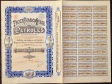 MULTICOLORIDO 1920 EURO OIL BOND com TODOS OS CUPONS, PETROLEIRO/EQUIPAMENTOS Raro e Perfeito CV $150 comprar usado  Enviando para Brazil