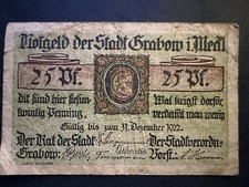 Deutsches notgeld grabow gebraucht kaufen  Troisdorf