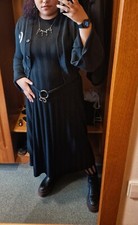 Langes schwarzes kleid gebraucht kaufen  Dorsten