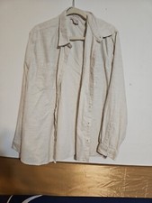Camisa masculina carbono 2 cobalto bolso duplo creme tingida com botões GRANDE macia comprar usado  Enviando para Brazil