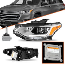 para 2018-2021 Chevy Traverse Chrome faróis HID/Xenônio lado esquerdo com lastro B comprar usado  Enviando para Brazil