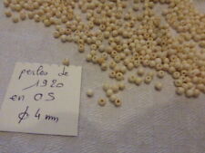 lot de 500 très ancienne perle en  os de bovin ancienne ronde lisse diam 4 mm , używany na sprzedaż  Wysyłka do Poland