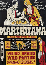 Vintage marihuana poster for sale  UK