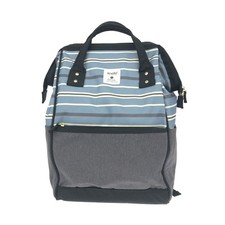 Mochila feminina de náilon listrada Anello Grande azul claro bom estado comprar usado  Enviando para Brazil