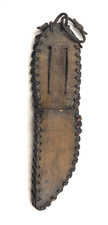 Usado, BAINHA DE FACA DE LÂMINA FIXA DE COURO GROSSO EMPILHADA DUPLA 4-3/4" vintage 11624-P comprar usado  Enviando para Brazil