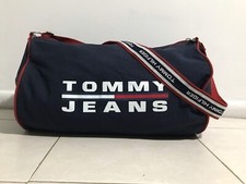 Bolsa de ginástica Tommy Hilfiger anos 90 "Tommy Jeans" lona logotipo azul marinho comprar usado  Enviando para Brazil