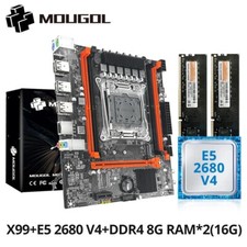 Usado, MOUGOL Kit X99 Tarjeta Madre Xeon E5 2680 V4 16GB DDR4 2133 M.2 NVMe Gaming PC comprar usado  Enviando para Brazil