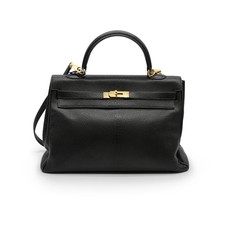Hermès Kelly 35 Czarna skórzana torba - 2000S Kobieta Czarna One Size na sprzedaż  PL