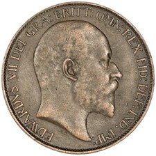 1902 halfpenny edward for sale  UK