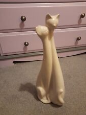 Pair cats figurine for sale  EMSWORTH