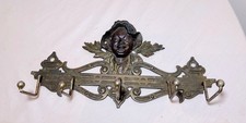 Cabide de gancho de parede antigo americano menino bronze patinado ferro fundido casaco chapéu rack comprar usado  Enviando para Brazil