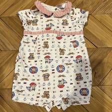 Usado, Romper de verão vintage Carter's Baby algodão náutico tamanho 6-9m veleiro urso comprar usado  Enviando para Brazil