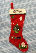Vtg felt christmas for sale  Brea
