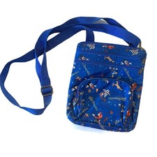 Bolsa tiracolo vintage parques da Disney Walt Disney World azul Mickey Mouse & Friends, usado comprar usado  Enviando para Brazil