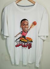 Camiseta blanca Michael Jordan #23 Dri Fit cabeza grande dibujos animados para hombre talla XL segunda mano  Embacar hacia Argentina