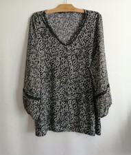 Tunique noire polyester d'occasion  Bourg-de-Thizy