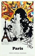 Poster paris sncf for sale  LONDON