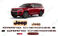 Vermelho Preto Dianteiro E Traseiro Porta Traseira Overland L Emblemas 2021+ Jeep Grand Cherokee L comprar usado  Enviando para Brazil