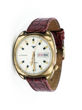 Vintage 1970 Wittnauer Relógio Automático 35mm Data Dia Pulseira de Couro comprar usado  Enviando para Brazil