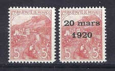 Monaco 1919 1920 d'occasion  Expédié en Belgium