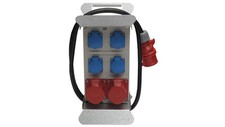 Rozdzielnica budowlana elCARRY C16-0204 IP44 w stojaku, 2m H07RN-F 5G1,5 z wt. C na sprzedaż  PL