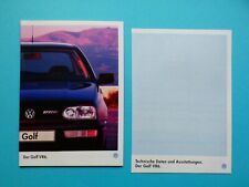 Prospekt / Katalog / Broschüre - VW Golf III - VR6 und VR6 syncro - 07/95 comprar usado  Enviando para Brazil