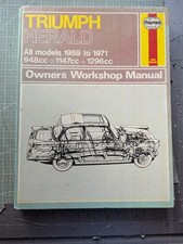 Triumph herald haynes for sale  LITTLEHAMPTON