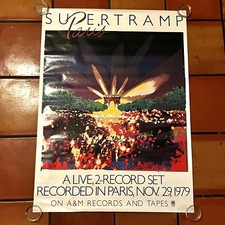 Usado, Pôster Vintage 1979 A&M Records Supertramp Paris 29,5" X 40" comprar usado Usado, Pôster Vintage 1979 A&M Records Supertramp Paris 29,5" X 40" comprar usado  Enviando para Brazil