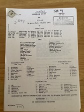 Sam genuine script for sale  ANDOVER