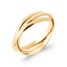 Bague anneaux plaqué d'occasion  Alès