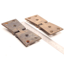 Dobradiças de latão maciço vintage com aba de balcão 4-3/4" x 2" - Bar, barco ou cozinha comprar usado  Enviando para Brazil