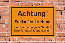 Schild achtung freilaufender gebraucht kaufen  Heidenrod