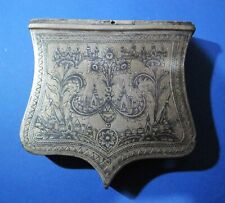 Caixa de prata antiga – Recipiente de bala grego balcânico/turco do século XIX – Raro comprar usado  Enviando para Brazil