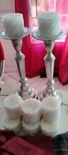 tall classic grey candlestick for sale  Englishtown