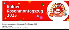 Tickets rosenmontagzug tribün gebraucht kaufen  Rommerskirchen